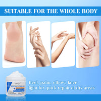 HOPHAT 42% Urea Cream with 2% Salicylic Acid & 5% Vitamin E - Intensive Moisturizer Foot & Hand Repair Cream for Dry, Cracked Skin - 150g