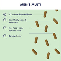 HIGHER NATURE Higher Nature - Vitality Multivitamin for Men - True Food Formula Nutrients from 16 Real Foods - Vegan - One Month Supply - 60 Capsules