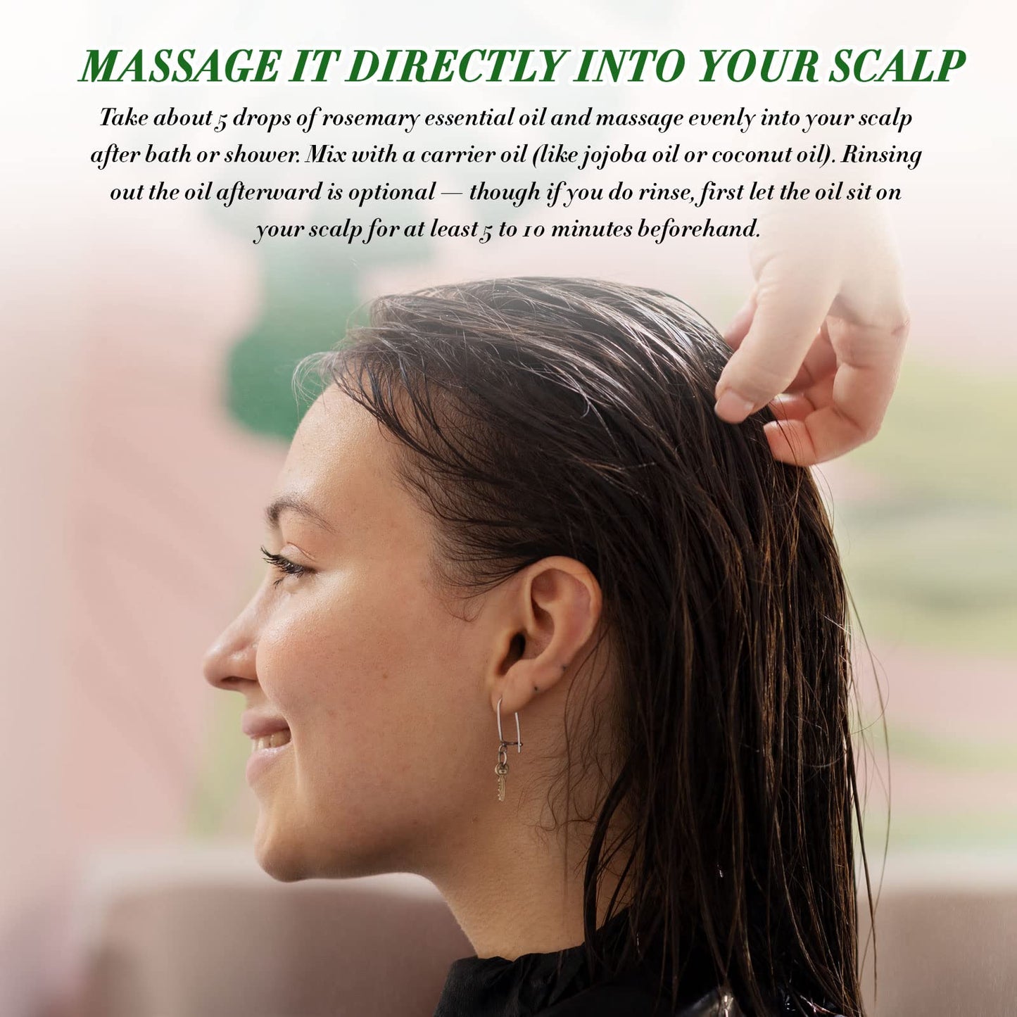 Tioueo Rosemary Oil 120ML, Rosemary Essential Oil for Hair Growth, Hair Loss, Improve Nourishes Scalp, Eyebrow and Eyelash Growth for Men and Women