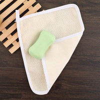 qiqiqiaqia 4 Pack Exfoliating Face and Body Wash Cloths 2-Sided Bath Towel Exfoliating Scrub Cloth for Women and Man Hand Towels for Bathroom with Soft Handle and Fine Mesh(26 x 22cm)
