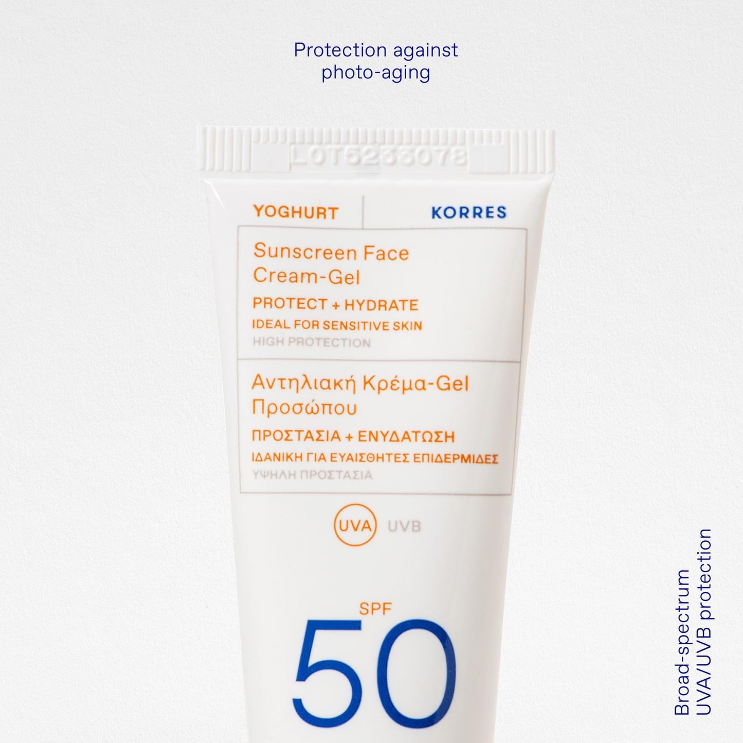 Korres KORRES YOGHURT Sun Cream SPF50 Fast Absorbing Long Lasting Moisturising Water Resistant 50ml