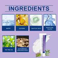 Anti Acne Gel for Face - Face Spot Treatment - Pimple Removal Gel with Tea Tree Oil,Salicylic Acid - Deep Pore Cleansing, Targets Acne, Blackheads & Blemishes, Hydrating Formula 40g