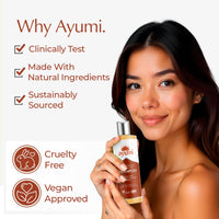 Ayumi Hair Growth Shampoo with DHT Blocker | Anti Hair Loss Shampoo with Bhringraj| Argan OilShampoo for Dry Scalp Treatments | Hair Strengthening with Pumpkin | Ideal Women & MensShampoo | 1x250ml