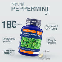 Zipvit Peppermint Oil Capsules 150mg, 180 Peppermint Capsules