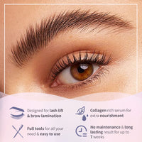 Libeauty Lash Lift and Brow Lamination 2 in 1 Kit, Eyelash Perm Sachet Disposable Professional Quality Quick Lash Lifting, Semi-Permanent Curling Perming - Updated Version