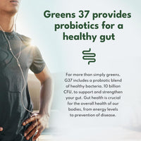 Greens Powder - Made in UK with 37 superfoods - 300g High Dosage Servings - Vegan Gluten Free Greens Powder- Daily Vitamins, probiotics for Gut Health - with KSM-66® Ashwagandha and Lions Mane