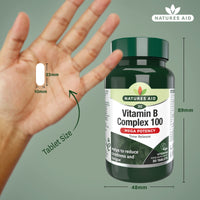 Natures Aid Vitamin B Complex Tablets 100mg Pack of 30