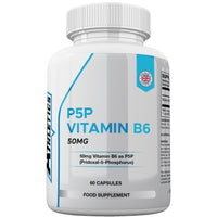 Freak Athletics Vitamin B6 P5P 50mg - Activated Vitamin B6 - Pyridoxal-5'-Phosphate Tiredness and Fatigue Supplement - 60 Capsules