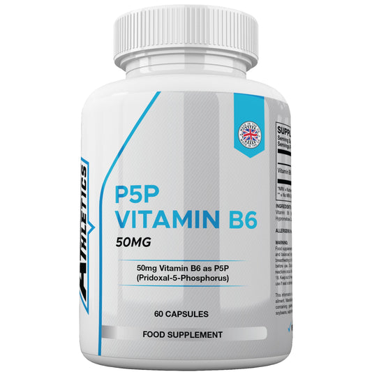 Freak Athletics Vitamin B6 P5P 50mg - Activated Vitamin B6 - Pyridoxal-5'-Phosphate Tiredness and Fatigue Supplement - 60 Capsules