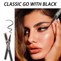 FresFresi Waterproof Magic Eyeliner - Black, Long-Lasting, Sweat & Smudge-proof, Super Slim Gel Pen, Professional Eye Makeup Tool