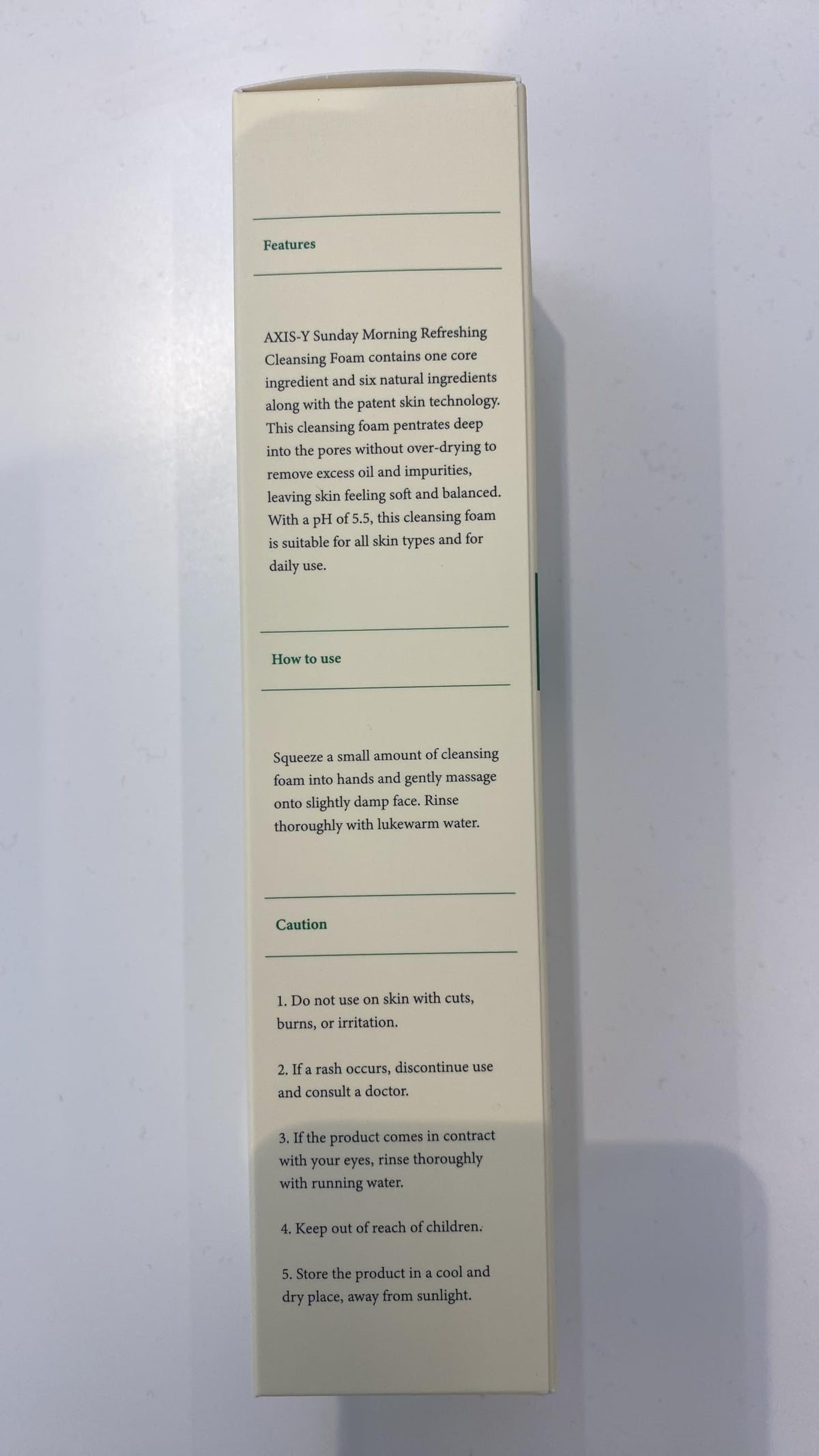 AXIS-Y Sunday Morning Refreshing Cleansing Foam