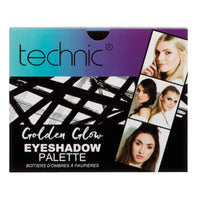 Technic the Main Edition Golden Glow Eyeshadow Palette with 15 Colours Fits Easily in Handbag