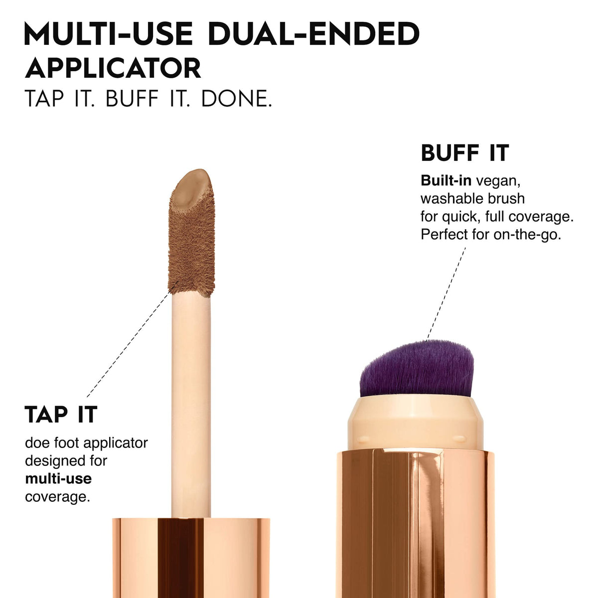Urban Decay Stay Naked Quickie Multi-Use Concealer with Vitamin C, Up to 24 Hour Wear, Weightless Medium Buildable Coverage for Face and Under Eyes, Vegan Formula, 16.4ml