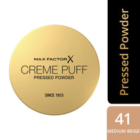 Max Factor Crème Puff Pressed Powder, 41 Medium Beige, 14g
