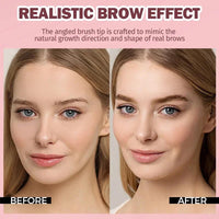 EONFAVE Brow-Fection Angled Brush & Dip - Liquid Eyebrow Brush - Long Lasting Waterproof Smudge Proof Liquid Eyebrow Pen - Hair-Like Strokes Brow Pencil - Creates Natural Looking Brows Effortlessly