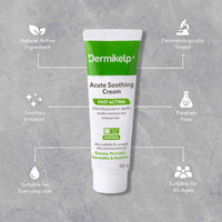 Dermikelp® Acute Soothing Cream for Sensitive, Irritated Skin – Clinically Proven Relief for Eczema, Psoriasis, Dermatitis, Rosacea – With CEM-K Sea Kelp, Dermatologically Tested
