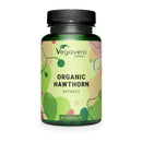 Vegavero Organic Hawthorn Berry Capsules | 2800 mg (4:1 Extract) | NO Additives | Lab-Tested | Natural Antioxidants Supplement | Vegan