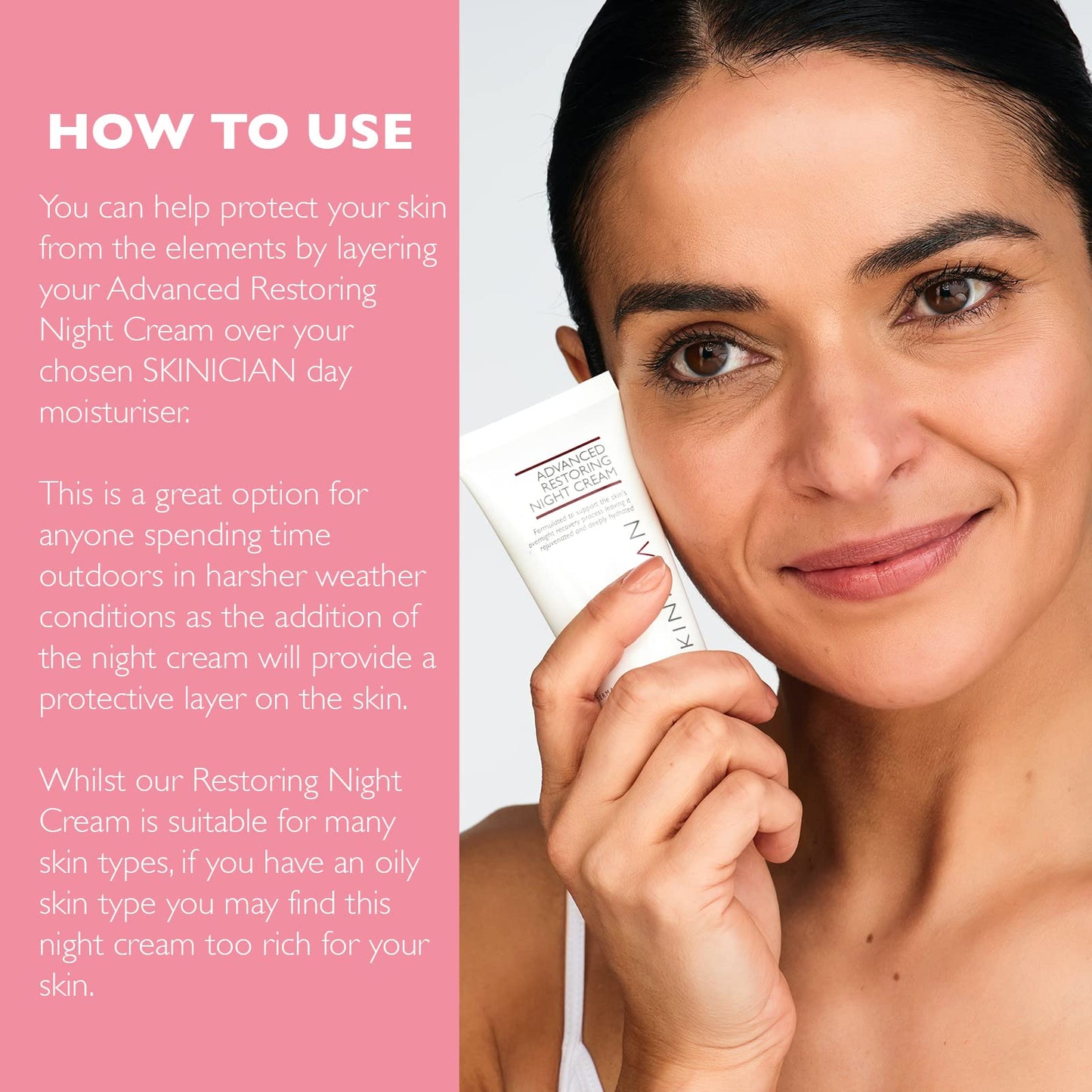 SKINICIAN Advanced Restoring Night Cream - Anti-Ageing Face Cream with Vitamin C - Regenacell Formula for Younger Looking Skin in 4 Weeks - Evening Skincare - Vegan & Cruelty Free (50ml)