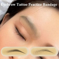 Eyebrow Stencil Kit, 20PCS Disposable Eyebrow Tattoo Practice Skin for Women & Beginners, Brow Mapping Tape Strips, Practice Bandage Ideal for Precision Brow Design