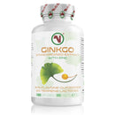 Nutriodol Ginkgo Biloba Leaf Extract | Small, Easy To Swallow Tablets | Added Zinc To Boost Cognitive Functions | 24% Flavone Glycosides 6% Lactones | Suitable for Vegans (365 x Ginkgo Biloba Tablets)