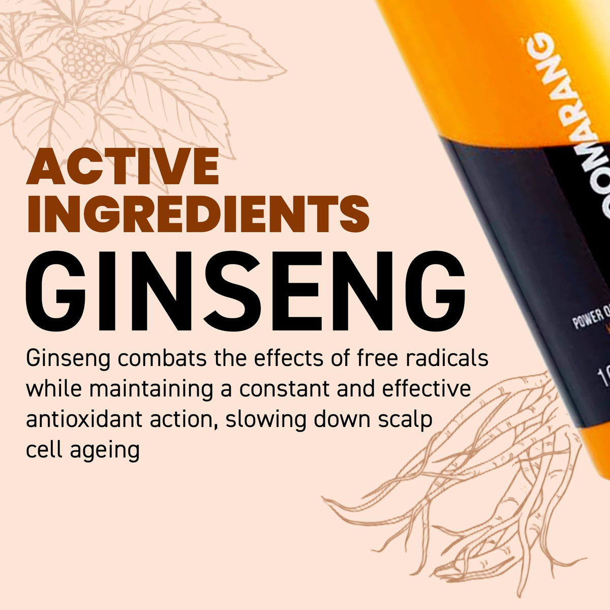 groomarang Groomarang Hair Loss Prevention Lotion - Power of Man 3 in 1 Performance Hair Loss Treatment for Men - Encourages Hair Growth 100ml