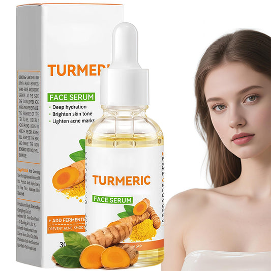 Beauthink Turmeric Oil Facial Serum -moisturises and Illuminates, For All Skin Types Fades Dark Spots, Evens Skin Tone, Boosts Radiance, and Deeply Hydrates Face Essence 30ml
