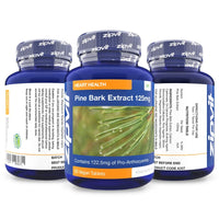 Zipvit Pine Bark Extract 125mg, 60 Vegan Tablets, High Strength Pine Bark Extract, Rich in 122.5mg Proanthocyanidins, Powerful Antioxidant Support