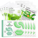 ISBEAUSOLS Aloe Vera Face Mask Set - 14PCS Aloe Skin Care Sets & Kits - Eye Mask, Lip Mask, Foot Mask, Face Mask - Eye Masks Skincare - Lip Care Set - Spa Sets for Women Gifts - Foot Care Kit for Teenage Girls
