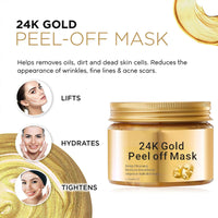 Tongyend Peel Off Face Masks, Gold Face Peel Anti Wrinkle Anti Aging Facial Mask,Deep Skin Clean Purifying Acne,Reduces Fine Lines & Wrinkles,Skin Care Face Lifting Firming Mask