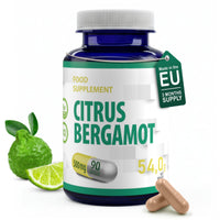 Hepatica Citrus Bergamot (Citrus Bergamia) Extract 500mg | 90 Vegan Capsules | 3-Month Supply | Single Ingredient | 3rd Party Lab Tested