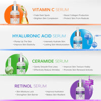 NORDBURY Nordbury Vitamin C Serum, Pure 20% Vitamin C with Vitamin E & Hyaluronic Acid for Face Day & Night, Brighten Skin Complexion Boost Collagen Production Fade Dark Spots Protects Skin from Radicals