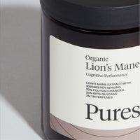 Puresport Lion's Mane Supplement | 60 Capsules | Lion's Mane Mushroom with 30% Polysaccharides | for The Brain Focus, Energy and Memory