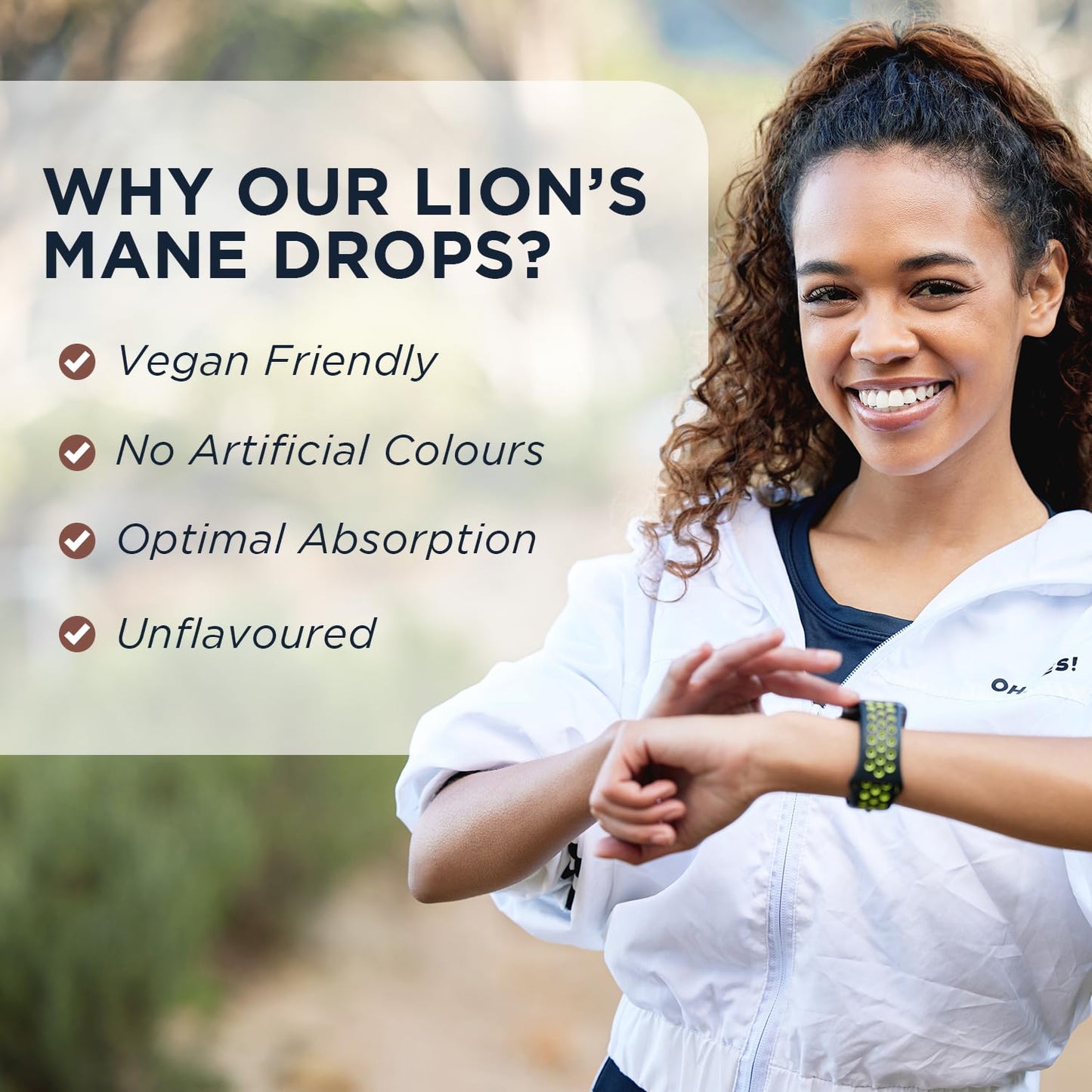 Lions Mane Supplement Liquid Drops by Core Nutrition - High Strength of 24,000mg per 60ml Bottle - Vegan - 1 Month Supply of Lions Mane Extract - Made in UK