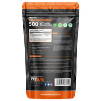 PROELITE Ashwagandha 180 Capsules Vegan Ashwagandha Root Powder Capsule 10% Withanolides 500mg High Strength 10,000mg Extract 20:1 | Stress Relief, Energy, Strength & Endurance by PRO-Elite