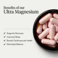 Puresport Ultra Magnesium Supplement Capsules (30 Day Supply), Glycinate 3-in-1 Complex, Supports Recovery & Sleep, Boosts Cardiovascular Health, Maintains Electrolyte & Endurance, Reduces Fatigue