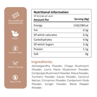 SoulBrew Rise - Mushroom Coffee Alternative - with Lion's Mane, Cordyceps, Chaga, Maca, Ashwagandha & Cacao – Gut Friendly Nootropic Superfood with Adaptogens for Energy & Focus - Vegan - 30 Servings