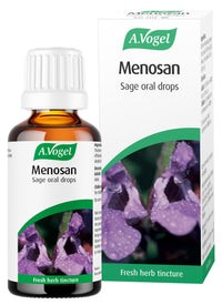 A.Vogel Menosan Sage Drops | Extracts of Organically Grown Fresh Sage | Herbal Food Supplement | Suitable for Vegans | 50ml