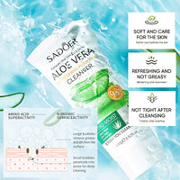 QUIWEN Skincare Gifts For Teenage Girls, Aloe Vera Skin Care Sets & Kits For Women Gifts, with Cleanser, Face Serum, Face Cream,Toner,Eye Cream,2PCS Mask for Hydrate Moisturize Skin（7Pcs）