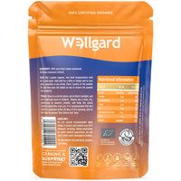 Wellgard Organic Lion's Mane Mushroom Powder 90 Grams - Mushroom Supplement, Dual Extract, Easy to Use, Certified Organic