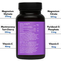 Sleepyclub Advanced Sleep Complex | 6 High Strength Sleep Support Ingredients | Magnesium Glycinate | Suitable for Long Term Use | 1 Month Supply of Sleeping Tablets | Vegan