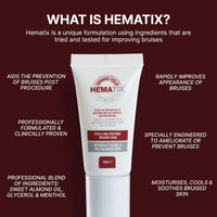 HEMATIX Hematix Bruise Cream - 30g - Clinically Proven Advanced Healing Formula with Glycerol and Menthol for Bruise Prevention - Powerful non-Arnica Bruise Treatment - High Strength Anti-Bruise Balm Gel