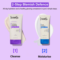 Coats Daily Blemish Defence Duo for Oily Skin – Purifying Hydrating Clay Cleanser 150 ml + Triple Moisture Water Cream 75 ml – Helps Prevent Breakouts + Protect the Skin Barrier