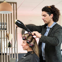 Olivia Garden Multibrush Curlers Kit - Size 45-4 Barrels of the Same Size & 1 Handle - Leave-In Barrels perfect for Curls and Volume