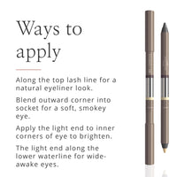 Studio 10 l-Lift Longwear Eyeliner - High Pigment, Smudge Proof Eyeliner Pencil - 3-in-1 Liner, Brightener & Shadow Eye Pencil - Best Eyeliner for Older Skin (Shade - Pewter)