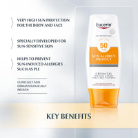 Eucerin Sun & Allergy Protection Sun Cream-Gel 50 High 150ml