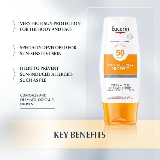 Eucerin Sun & Allergy Protection Sun Cream-Gel 50 High 150ml