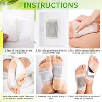 Angozo Detox Foot Patches 40 Pcs Detox Foot Pad Foot Detox Pads to Remove Toxins Deep Cleansing, Foot Patches Detox Foot Pads for Stress Relief & Deep Sleep, 100% Natural