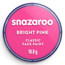 Snazaroo Bright Pink Make-Up (18 ml) Pack of 5 - Classic Face Paint, Perfect for Parties, Cosplay, Animals Events, Carnival, Halloween, & More