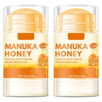 HERBINSOLS Honey Foot Cream - 2pcs Foot Cream For Very Dry Feet - Heel Cream For Deep Cracked Skin - Deep Hydration Foot Moisturiser - Intensive Moisturizing Daily Hands & Feet Skin Care Stick