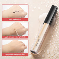 Anglicolor PHOERA Full Coverage Liquid Concealer 1 Count, Moisturizer HD High Definition Foundation, 24HR for Dark Circles (103#BEIGE)